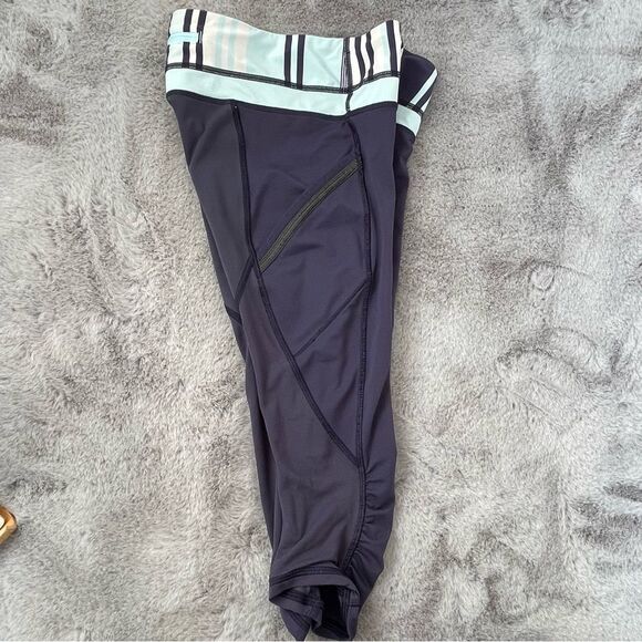 Lululemon Womens Size 4 Blue Run A Marathon II Cropped Legging - Picture 11 of 16